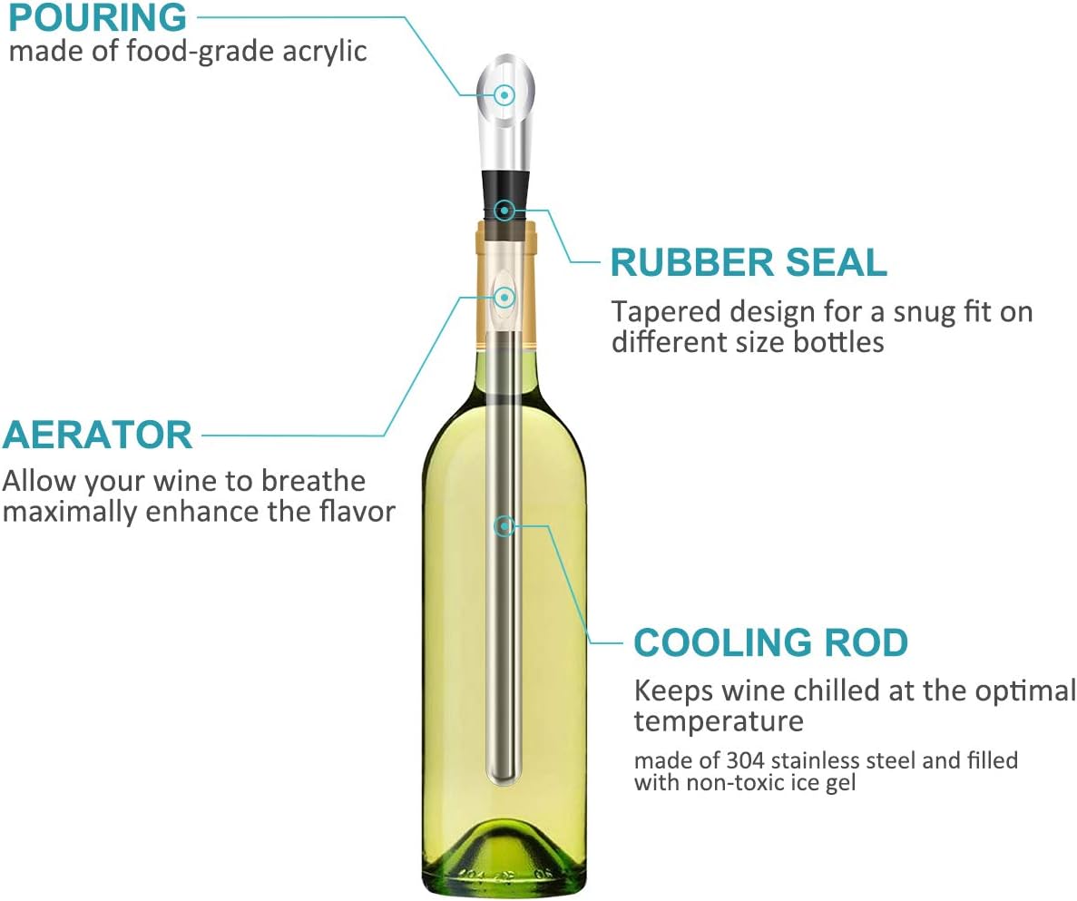 Wine Cooling Frozen Stainless Steel Ice Stick Chiller