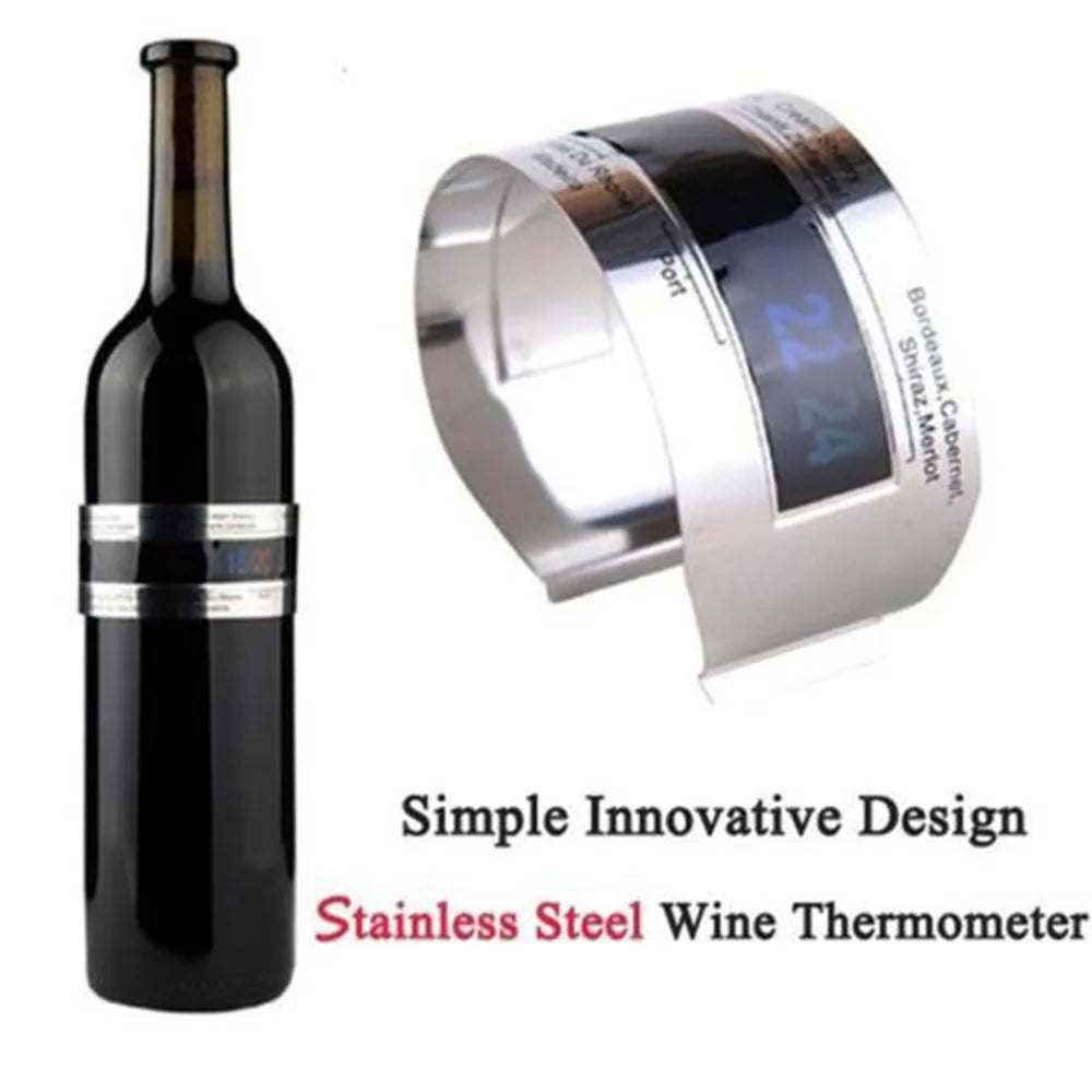 Wine Bottle Thermometer With LCD Screen