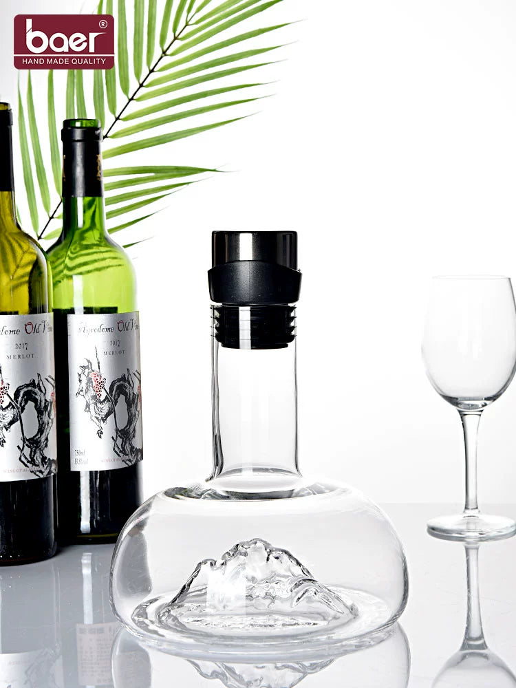 Crystal Wine Decanter with Breathing Technology