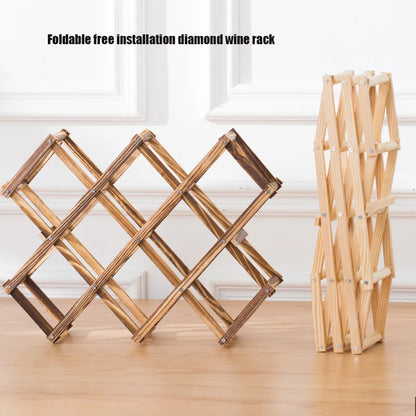 Premium Pine Wood Wine Rack