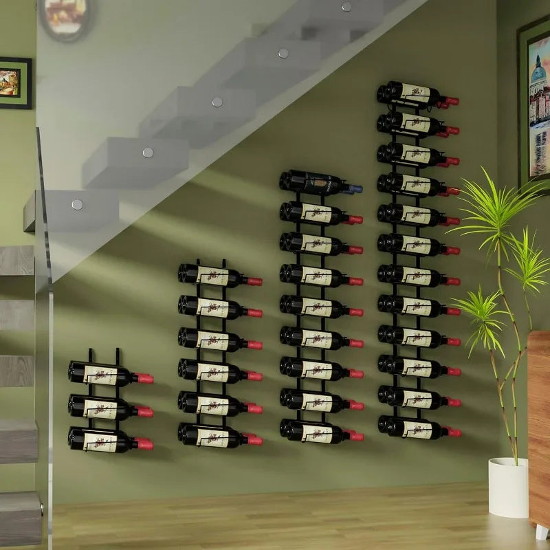 48-Bottle Adjustable Wall Mounted Wine Rack