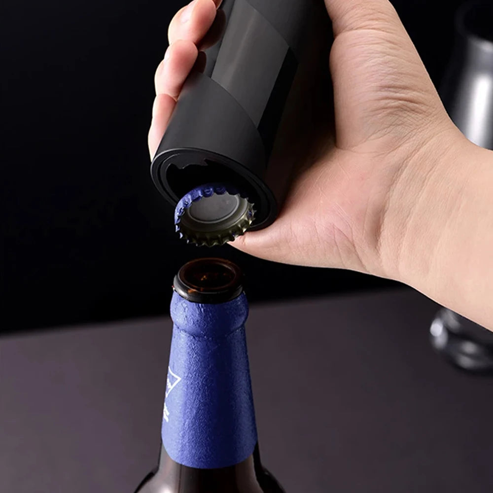 Magnetic Automatic Beer Bottle Opener with Cap Catcher