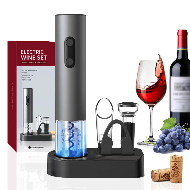 Premium Electric Wine Opener Gift Set