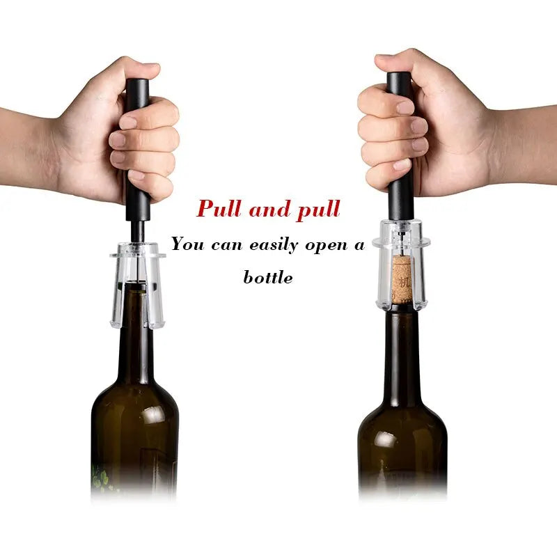 Black Wine Air Pressure Bottle Opener