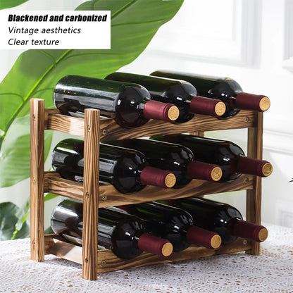 Elegant Wood Wine Rack