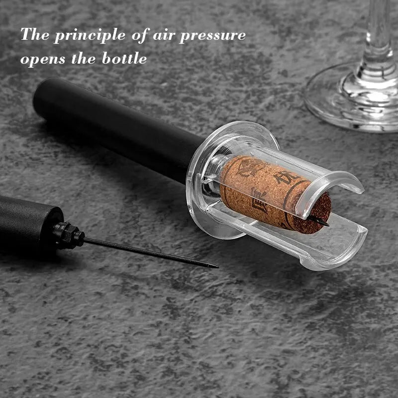 Black Wine Air Pressure Bottle Opener