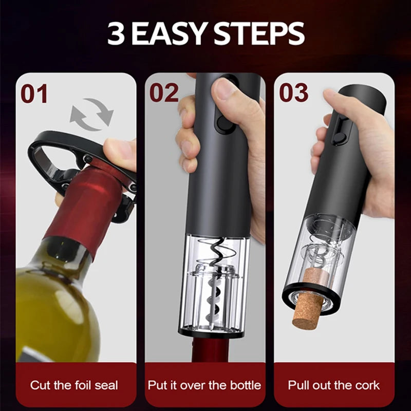 Premium Electric Wine Opener Gift Set