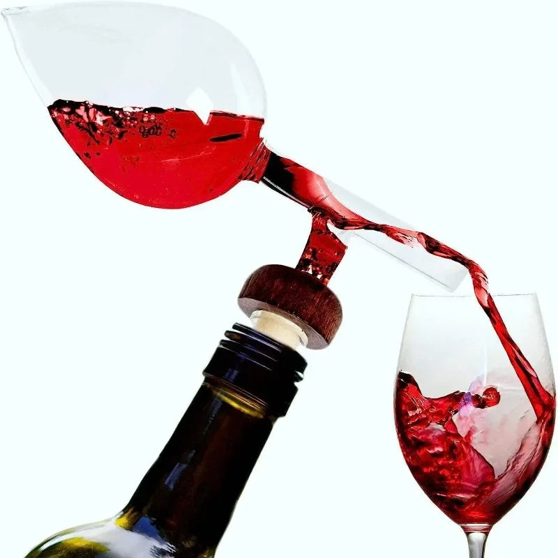 Elegant Peach-Shaped Wine Aerator