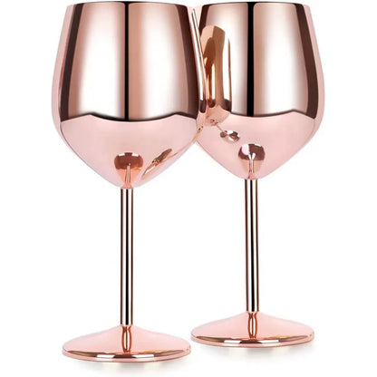 Luxury Electroplated Stainless Steel Glasses