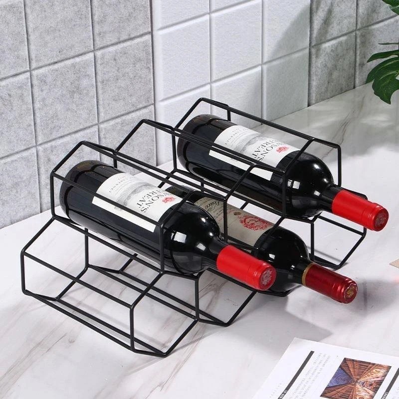 Modern Honeycomb Wine Rack