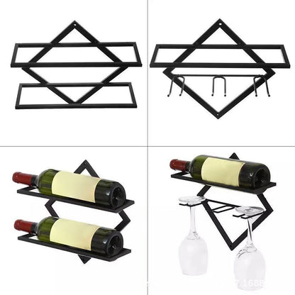 Wall-Mounted Wine Rack