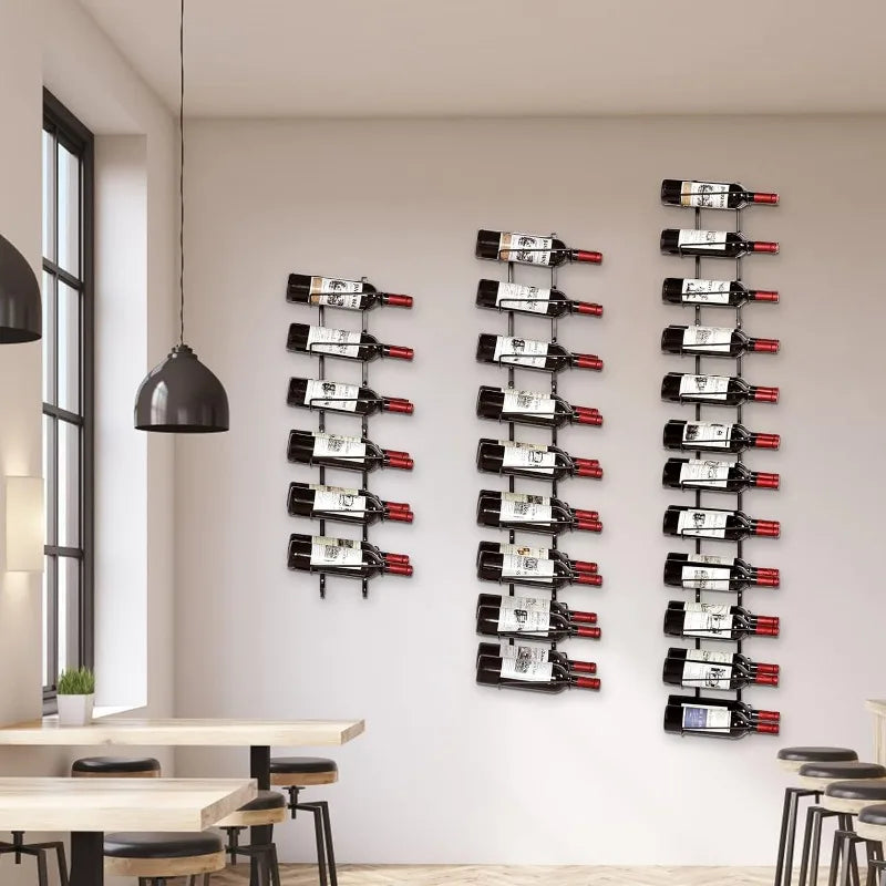 48-Bottle Adjustable Wall Mounted Wine Rack