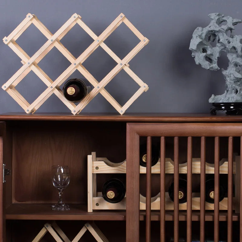 Premium Pine Wood Wine Rack