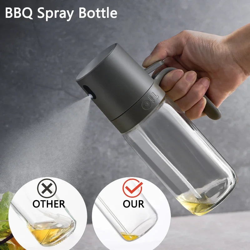 Premium 250ml High Borosilicate Glass Oil Spray Bottle